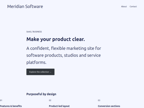 Launch Meridian WordPress Theme