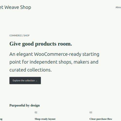 Market Weave demo Market Weave WordPress Theme