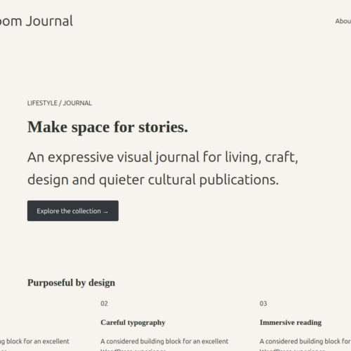 Stillroom demo Stillroom WordPress Theme